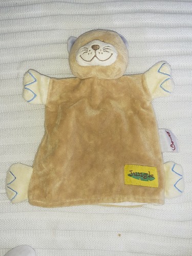 Doudou marionnette lion bengy - marionnette,