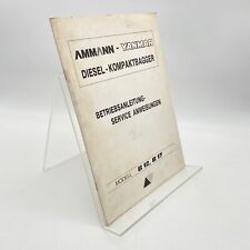 YANMAR Mini Pelle Diesel B 12 B 17 Manuel D'Utilisation Instructions De Service