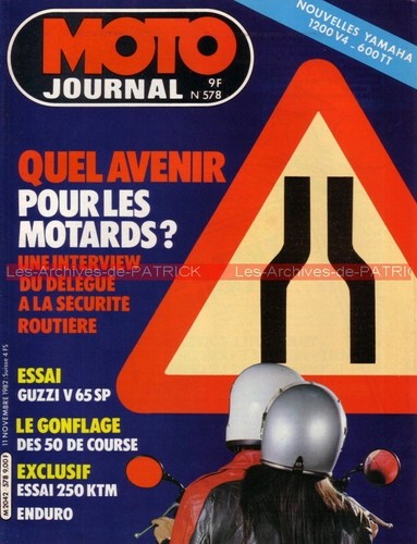 Moto journal 578 guzzi v65 - ,