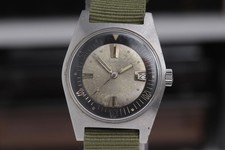 Aquastar Vintage Diver’s 63! Unique Tri-function crown! Cousteau Team!!! J96