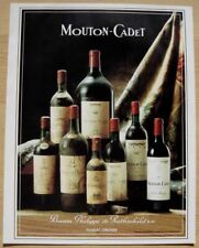 Publicité Papier - Vins MOUTON-CADET de 1990