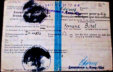 Ausweis allemand, 31 decembre 1943, WW2. Bon état. militaria