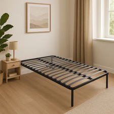 Sommier Noir Cadre à lattes