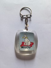 Porte-clés Chien MILOU Journal TINTIN Keychain vintage 60'