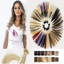 50 100 150 200 EXTENSIONS POSE A CHAUD CHEVEUX 100% NATURELS QUALITE REMY 49CM