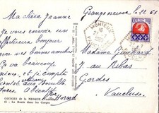  VAUCLUSE - MONIEUX LE 23-7-1965 SUR BLASON DE PARIS.