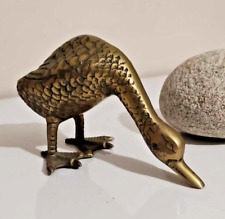 Sublime oie en laiton ancien