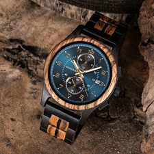 Wooden Men Watch Quartz