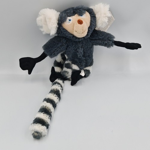 Peluche singe gris mauro rio - peluche,