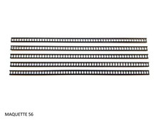 HO lot 5 échelles noires 1/87  décor train diorama  maquette 56 chantier usine