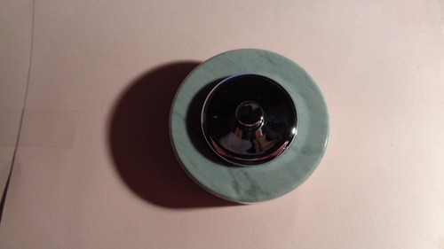 Sonnette ronde marbre gris - sonnette,