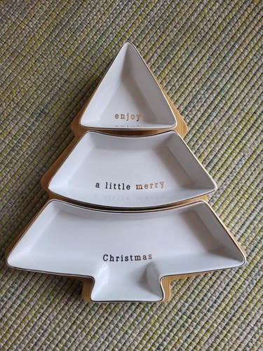 Vaisselle noël plat blanc - -,
