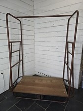 Chariot Industriel En Fer Et Bois 