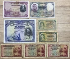 8 billets Banque D’Espagne