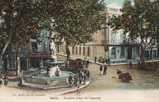 CPA SALON FONTAINE ADAM DE CRAPONNE/COLORISEE/ECRITE/OBLITEREE
