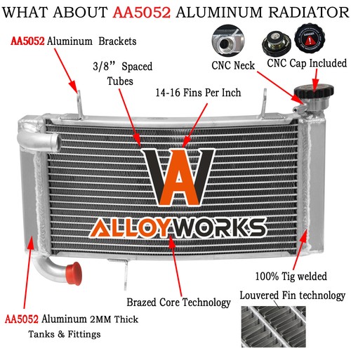 Motocyclette alum radiateur - alum,