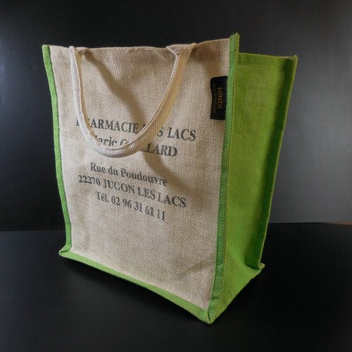 Sac cabas toile jute hindi - jute,