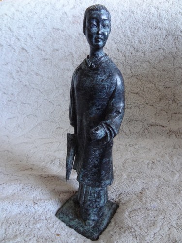 Ancien bronze asiatique - asiatique, femme