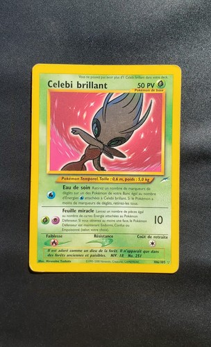 Carte pokémon celebi - celebi, brillant