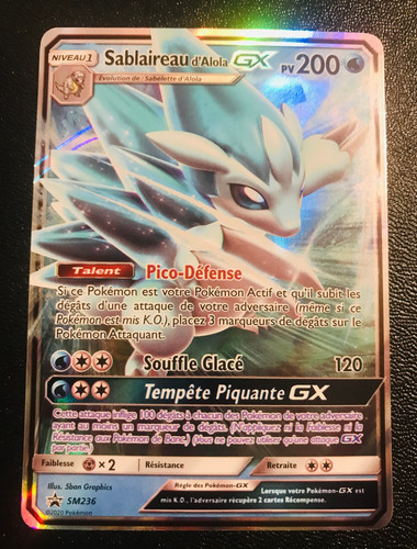 Carte pokemon sablaireau - carte,