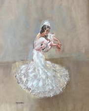 Pastel original sur gouache de