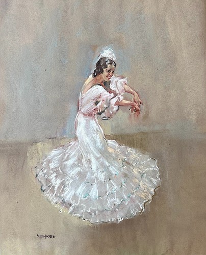 Pastel original sur - , de