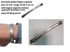 Bracelet Snake Indien 60 Gr 21Cm Argent Piat