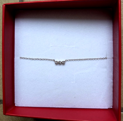 Collier fin argent blanc oxyde - fin,