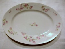 plat ovale en porcelaine de