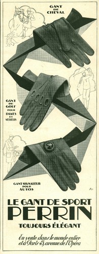Publicité ancienne gant de - ancienne,