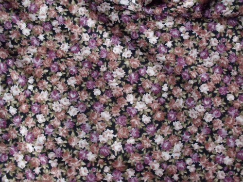 Coupon tissu fleurs - , "
