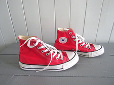 BASKETS MONTANTES TOILE ROUGE P 36 CONVERSE