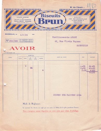 Marseille biscuitier brun - 13,