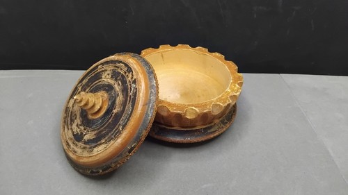Boite ronde bois ancienne - , Ø