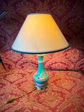 Pied de lampe à huile en porcelaine, Vieux paris, électrifié, XIX S