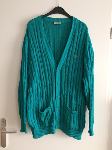 Gilet vintage lacoste vert - gilet,