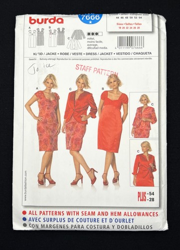 Burda 7666 misses dress - burda,