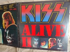 KISS - Alive -II  - 2LP  - 1st press French 1977  - insert / EX