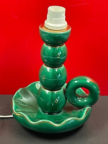 Pied lampe bougeoir faience - de,