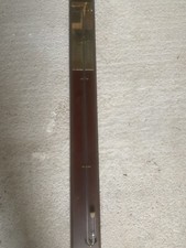 Vintage Baromètre à Mercure selon Torricelli Thermomètre °C France 97 cm