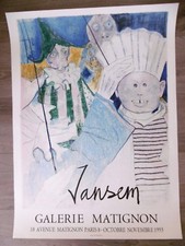 JANSEM Jean affiche originale lithographie Carnaval Seuleuze armenian painter