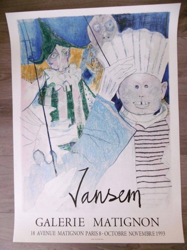 Jansem jean affiche - jansem, originale