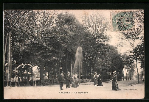 Cpa avesnes rotonde 1907 - 1907,