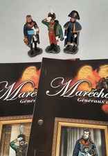 Lot De 3 Soldats En Plomb  HACHETTE Maréchaux D'empire N°174,175,176