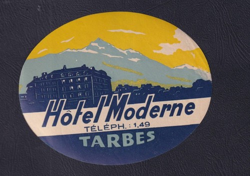 Ancienne étiquette bagage - de,