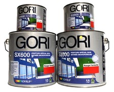 Lot Peinture Bois GORI "Rouge