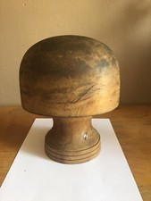 Ancienne forme a chapeau marotte en bois modiste chapelier
