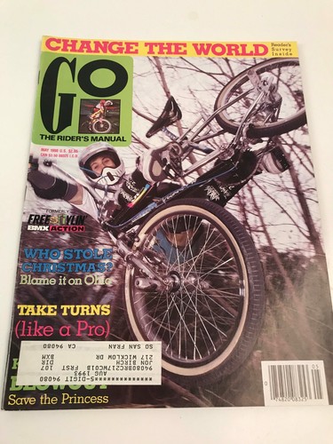 Vintage bmx magazine 1990 - go,