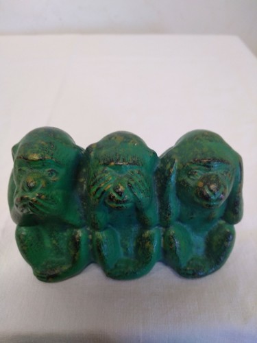 Singes sagesse en bronze - singes, de