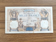 BILLET 1000 FRANCS CERES ET